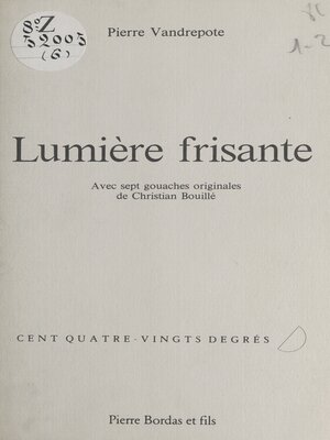 cover image of Lumière frisante